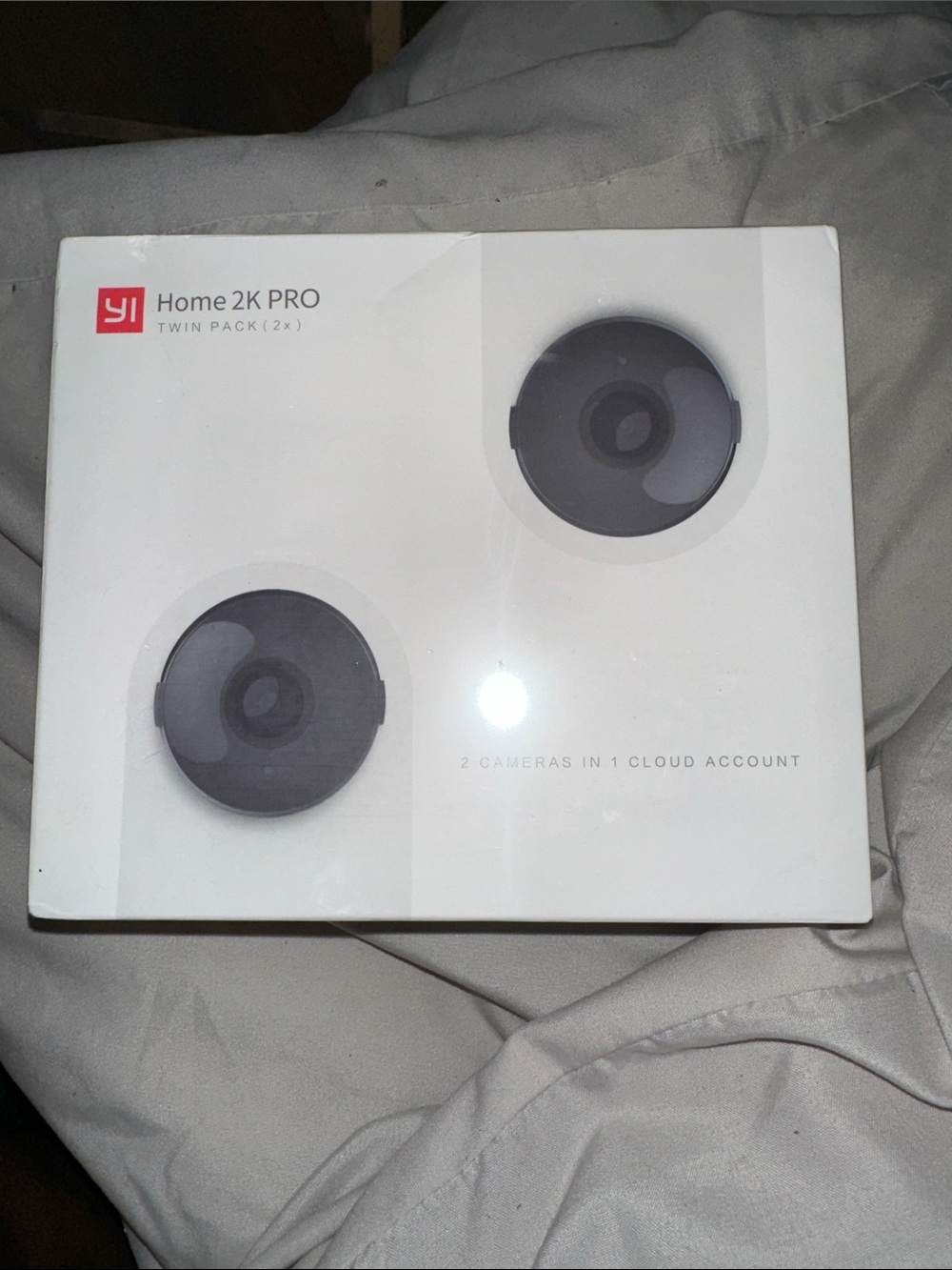 YI Home 2K Pro Twin Pack - White Smart Security Cameras (2-Pack)